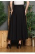 Lyne Halim Marbella Black Flare Skirt – Rok Payung Wanita Elegant Flowy, SKT-8473